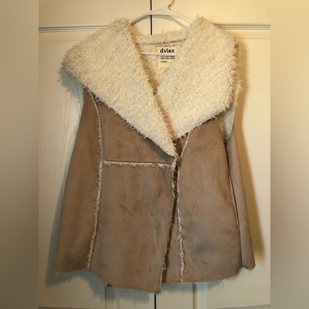 Dylan faux suede/fur vest
